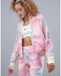 Женская разноцветная ветровка с принтом от Nike Running