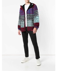 Мужская разноцветная ветровка с принтом от Diesel