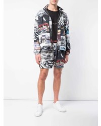 Мужская разноцветная ветровка с принтом от Adaptation