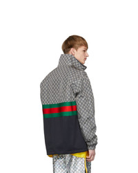 Мужская разноцветная ветровка от Gucci