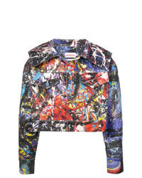 Мужская разноцветная джинсовая куртка от Charles Jeffrey Loverboy