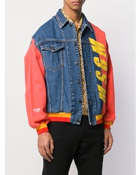 Мужская разноцветная джинсовая куртка от MSGM
