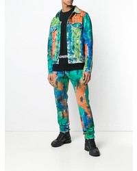 Мужская разноцветная джинсовая куртка от Off-White