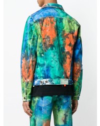 Мужская разноцветная джинсовая куртка от Off-White