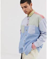 Мужская разноцветная джинсовая рубашка от ASOS DESIGN