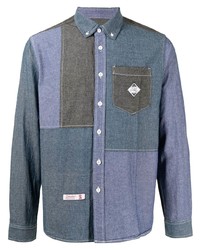 Мужская разноцветная джинсовая рубашка от Izzue