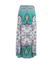 Разноцветная длинная юбка от Baon