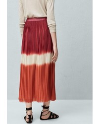 Разноцветная длинная юбка от Mango