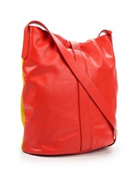 Разноцветная замшевая сумка через плечо от Jil Sander Navy