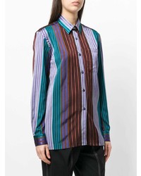 Женская разноцветная классическая рубашка в вертикальную полоску от Études