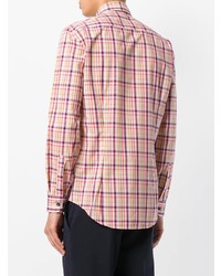 Мужская разноцветная классическая рубашка в клетку от Etro