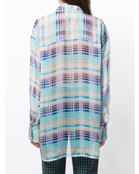 Женская разноцветная классическая рубашка в клетку от MSGM