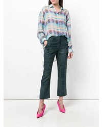 Женская разноцветная классическая рубашка в клетку от MSGM