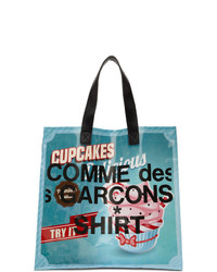 Мужская разноцветная кожаная большая сумка с принтом от Comme Des Garcons SHIRT