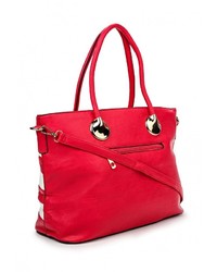 Разноцветная кожаная большая сумка от Johnny