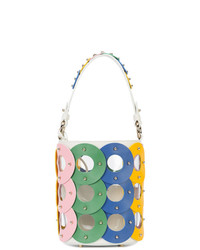 Разноцветная кожаная сумка-мешок от Sara Battaglia