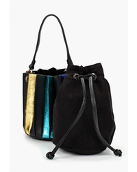 Разноцветная кожаная сумка-мешок от Skinnydip