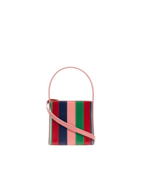 Разноцветная кожаная сумка-мешок от Staud