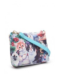 Разноцветная кожаная сумка через плечо от Anna Wolf