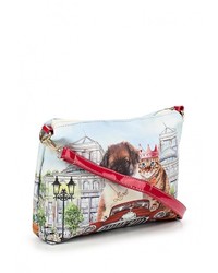 Разноцветная кожаная сумка через плечо от Anna Wolf