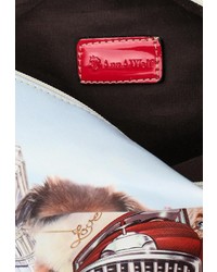 Разноцветная кожаная сумка через плечо от Anna Wolf