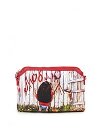 Разноцветная кожаная сумка через плечо от Anna Wolf