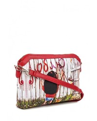 Разноцветная кожаная сумка через плечо от Anna Wolf