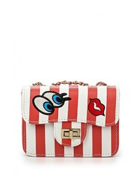 Разноцветная кожаная сумка через плечо от Anna Wolf