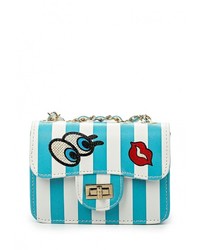 Разноцветная кожаная сумка через плечо от Anna Wolf