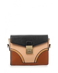 Разноцветная кожаная сумка через плечо от Baggini