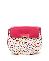 Разноцветная кожаная сумка через плечо от Calipso