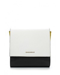 Разноцветная кожаная сумка через плечо от Coccinelle