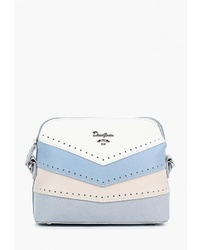 Разноцветная кожаная сумка через плечо от David Jones