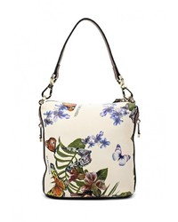 Разноцветная кожаная сумка через плечо от Eleganzza