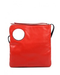 Разноцветная кожаная сумка через плечо от Jil Sander Navy