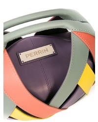 Разноцветная кожаная сумка через плечо от Perrin Paris