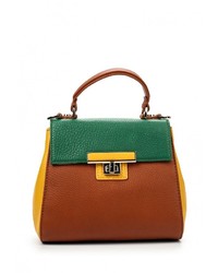 Разноцветная кожаная сумка через плечо от Palio