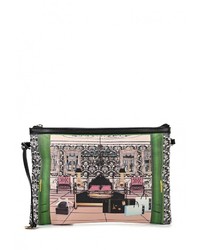 Разноцветная кожаная сумка через плечо от Pola