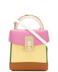 Разноцветная кожаная сумка через плечо от The Volon