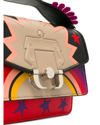 Разноцветная кожаная сумка через плечо от Paula Cademartori