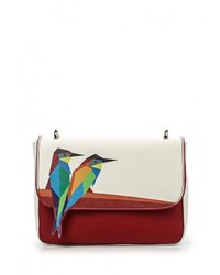 Разноцветная кожаная сумка через плечо от Velvet