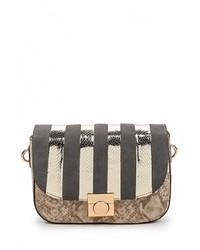 Разноцветная кожаная сумка через плечо от Zarina