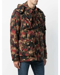 Мужская разноцветная куртка в стиле милитари с камуфляжным принтом от Sempach