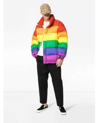 Мужская разноцветная куртка-пуховик от Burberry