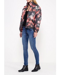 Женская разноцветная куртка-пуховик от LOST INK