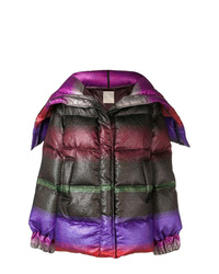 Женская разноцветная куртка-пуховик от Marco De Vincenzo