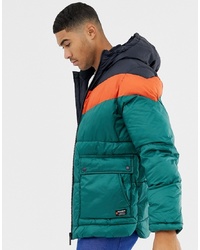 Мужская разноцветная куртка-пуховик от Pull&Bear