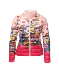 Женская разноцветная куртка-пуховик от Softy