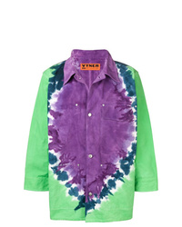 Разноцветная куртка-рубашка с принтом
