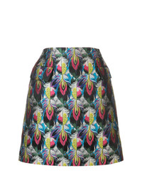 Разноцветная мини-юбка с принтом от Mary Katrantzou